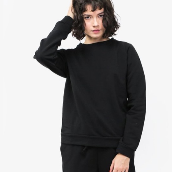 Baserange Black Basic sweatshirt and Pants (2pc set) - Picture 3 of 6